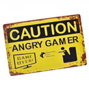 Embossed Metal Decorative Wall Plaque Poster Warning Sign Wall DIY Decor 01
