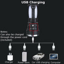 Solar Power Rechargeable Battery LED Flashlight Tent Light Lantern Lamp ~S