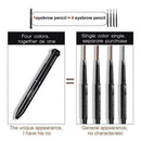 Four In One Multifunctional Waterproof Eyebrow Pencil up Make Tool Eyeliner A6H4
