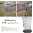 24pcs/set Removers Cleaning Tool With Nylon Cable Ties Washing Machine Lint Trap