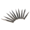 10Pcs 15 Degree 0.1mm Tip Tungsten Steel PCB Engraving Bits CNC Router Tool