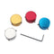 4PCS Guitar Pedals Footswitch Topper Aluminium Alloy Guitar Effect Foot Nai