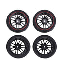 Universal 14 Holes Plastic Car Tire Skin Spare Parts 4pcs for 1/10 RC Car Trunk