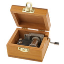 1pack Wood Hand-cranked Music Box Melody Box Plays Castle in the Sky Tune