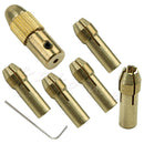 0.5-3mm 7Pcs Small Electric Drill Bit Collet Micro Twist Drill Chuck Tool Set