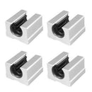 4Pcs 12Mm/0.47Inch SBR12UU Aluminum Open Linear Router Motion Bearing Solid