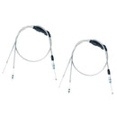 2X Dirt Bike Dual Throttle Grip Cable Wire For