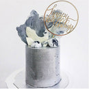 Cake Wedding Happy Birthday Cake Topper Card Acrylic Cake Party Decoration P3M9