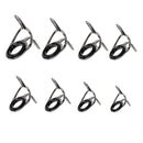 20x Fishing Rod Guides Double Foot Stainless Steel Frame Ceramic Ring 6