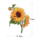 sunflower iron on patch embroidered clothes patch for clothing garment apparel F