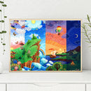 1000pcs DIY Mountains Rivers Puzzle Educational Learning Assembling Jigsaw