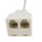 26ft Telephone Jack to 2 Outlet Extension Cable Cord
