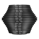 18Pcs Lens Filter Ring Adapter Step Up Down 37-82mm Set For  Nikon Camera