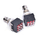 5 pcs 3PDT 9-Pin Guitar Effects Stomp Switch Pedal Box Foot Metal True LJ