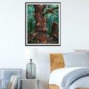5D DIY Full Drill Diamond Painting Cross Stitch Embroidery Kit (Retro Tree)