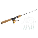 Lightweight Ice Fishing Rod and Reel Combo Travel Fishing Pole Line Hook - M