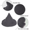 Halloween Witch Hat Modern Knitting Cap Party Outfit Accessories Dark grey