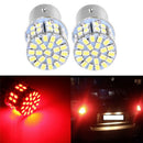 2* 1157 BAY15D 1206 50-SMD Car LED Brake Reversing Turning Light Night Driving