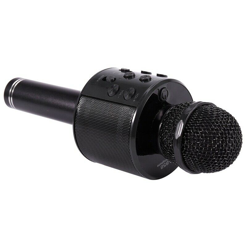 Portable Wireless Microphone Bluetooth Karaoke Home Mic Stereo Speaker Play