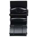 Men's Solid Buckle Automatic Ratchet Leather Belt Buckle With twill-Black