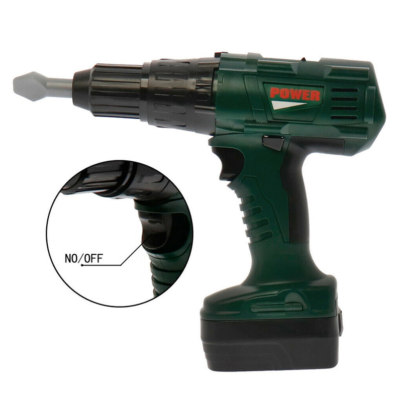 Kids Children Play Battery Opreated Electric Drill Toys Outdoor Indoor Play