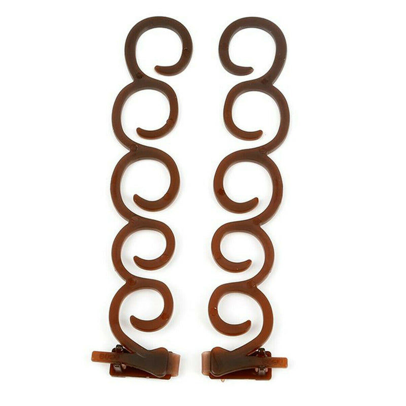2pcs Magic Twist Styling Hair Braider Braid Roller Tool Holder Clip DIY French