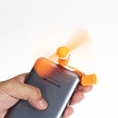 Portable 2 in 1 Cell Phone Mini Electric Fan Cooling Cooler 5Pcs