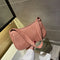 Retro Alligator PU Leather Handbag Women Casual Totes Shoulder Bag (Pink)