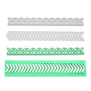 2pcs Lace Decorations Cutting Dies Stencils Scrapbook Embossing DIY Cards A