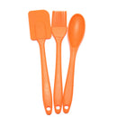 3Pcs Silicone Spatula Spoon Brush Set Cooking Utensil Tool Kit Heat Resistant OZ