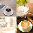 1x Electric Handheld Milk Frother Foamer Spring Whisk Head Blender Mixer Stirrer