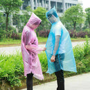 New Emergency Disposable Rain Coat Raincoats Hood Poncho Travel Hiking O4U9 J8N1