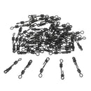 50pcs Side Line Rolling Swivels Fishing Tackle Fishhooks Fishing Connector