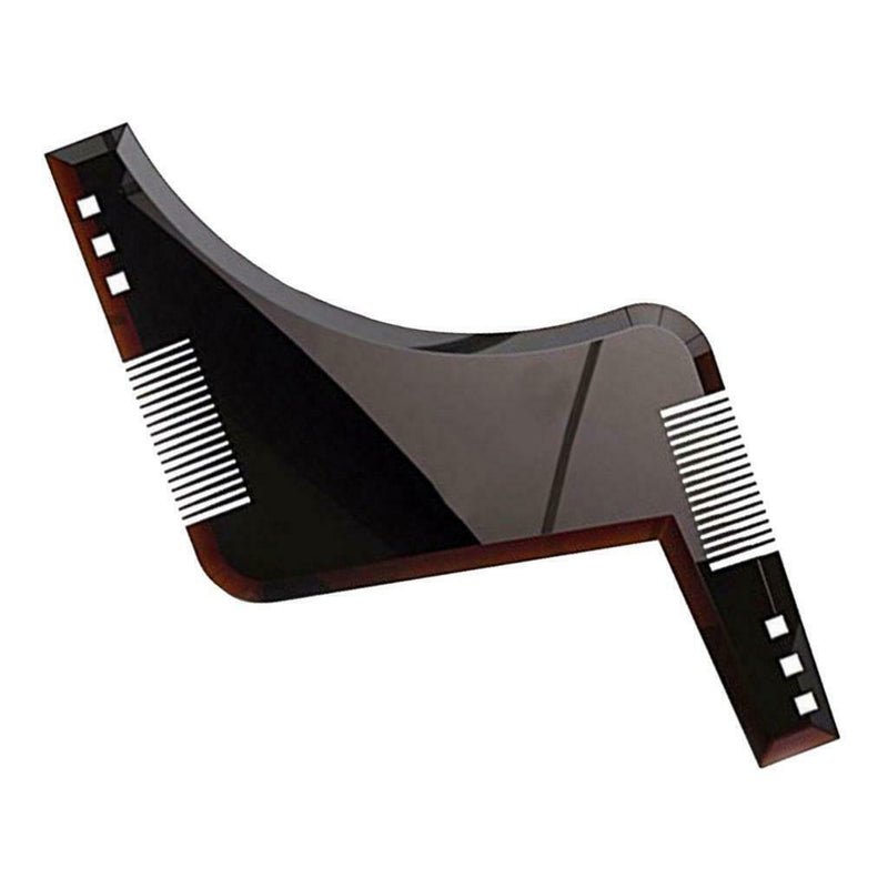 2pcs Beard Shaping Tool Styling Template Stencil Beard Comb for Salon Barber