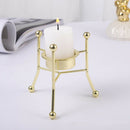 Three-legged Geometric Candlestick Metal Candle Holder Desktop Shelf Decor