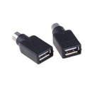 2x USB Female in to Male Adapter Converter for PS2 Computer Keyboard Mouse  o Bj