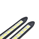 2pcs 20W Waterproof Car LJD 12V Daytime Running Light DRL Fog COB Strip Lamp J,a