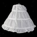 Flower Girl Children 3 Hoop Underskirt Kid Wedding Crinoline Petticoat 2-14Y