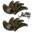 40Pcs Retro style Brass Cup Shell Cupboard Drawer Cabinet Pull Handle Bronze