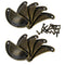 40Pcs Retro style Brass Cup Shell Cupboard Drawer Cabinet Pull Handle Bronze