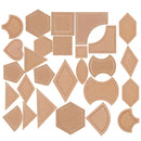 54 Pieces Assorted Acrylic Quilting Templates for DIY Quilter Patchwork Sewing