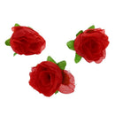 100 x Artificial Flower Head Roses Deco Rosettes DIY Wedding party Baptism