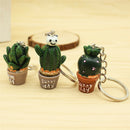 Mini Cactus Key Ring Keychain Keyring Women Bag Charm Pendant Key Chain JR FT