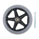ABS Durable Wheelchair Front Castor Wheels Replacement Wheel Part 6inch Gray