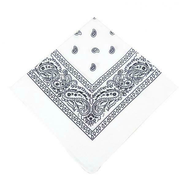 6 Pieces Unisex Cotton Paisley Bandana Cowboy Head Scarf Headband Head Wrap