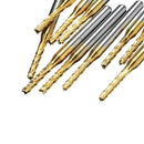 10Pcs 2mm 1/8 inch Shank Engraving Bit Carbide End Mill CNC Cutter Tool