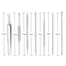 7 Pieces Facial Blackhead Remover Cleaner Tweezers Acne Comedone Needles Set