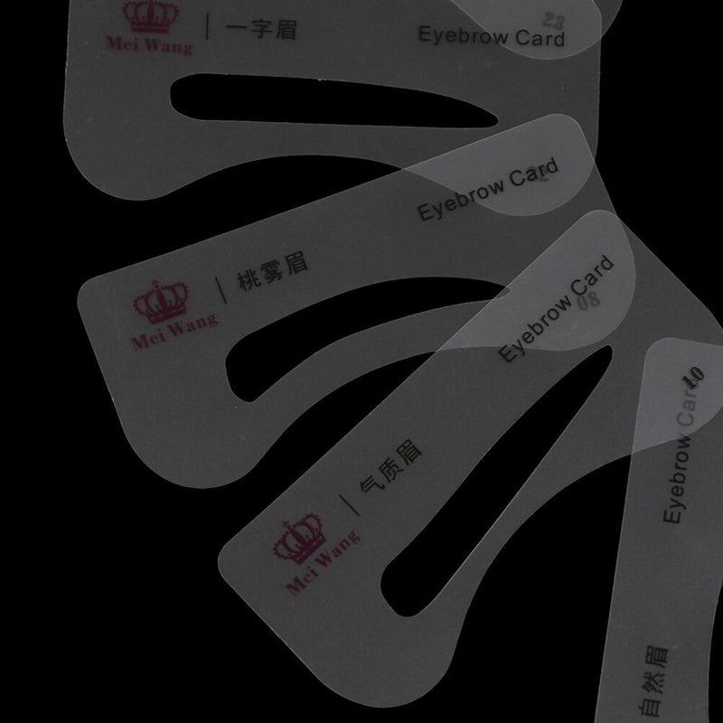 24 Styles Eyebrow Shaping Stencils Grooming Kit Shaper Template Makeup Tool Cy