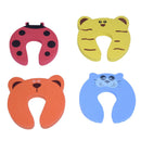 Set 4 Baby Safety Animal Door Stop Finger Pinch Guard
