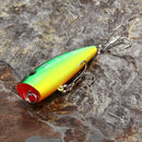 5pcs Popper Fishing Lures 5 Colors 10g Bait High Carbon Steel Hook Tackle
